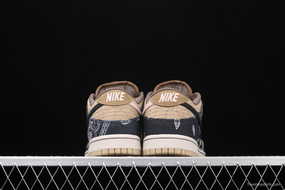 Travis Scott × SB DUNK joint name board shoes cashew fruit CT5053-001