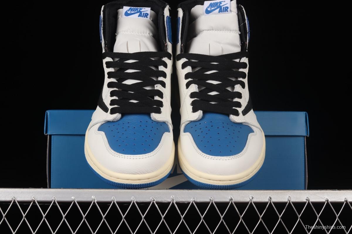 Travis Scott x Air Jordan 1 High OG Lightning inverted tick DH3227-105