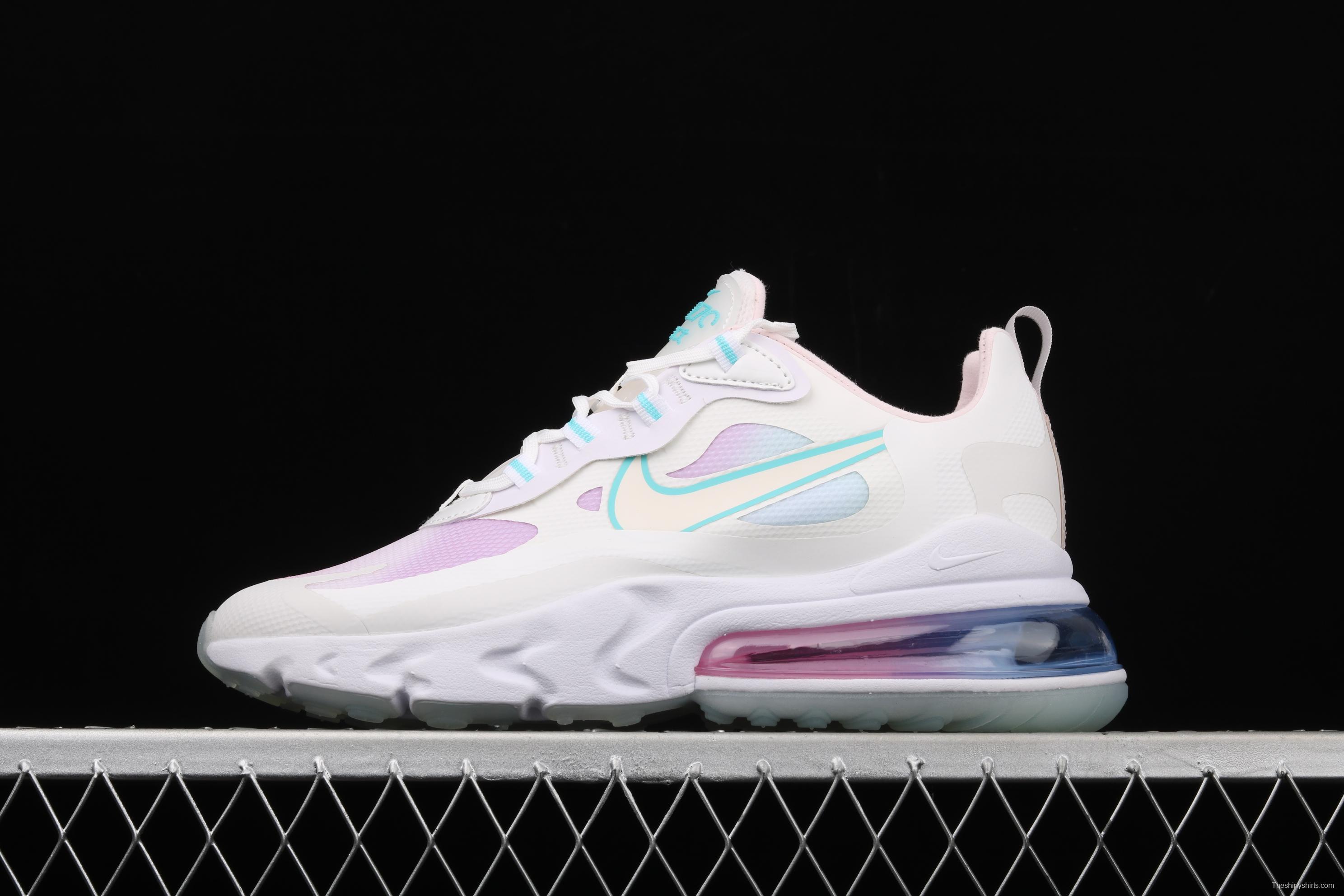 NIKE Air Max 270React new high-frequency mesh function half-palm air cushion cushioning running cloth shoes CK6929-100