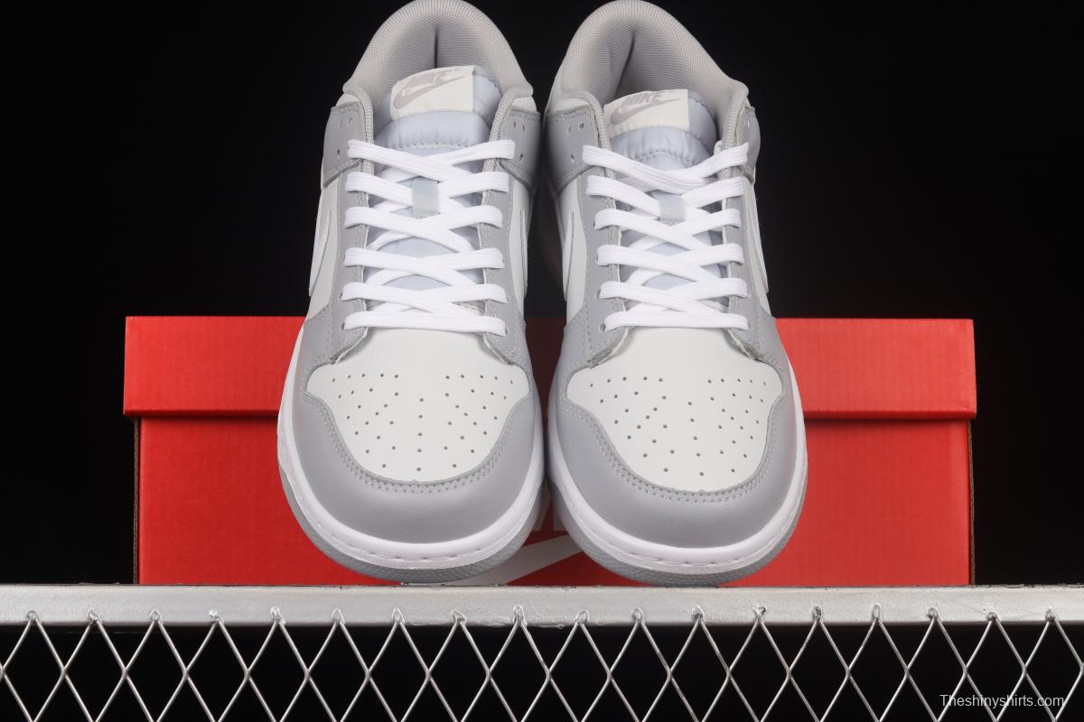 NIKE DUNK Low Retro Grey White Cool Grey Color Matching SB Buckle Rebounds Fashion Casual Sneakers DJ6188-001