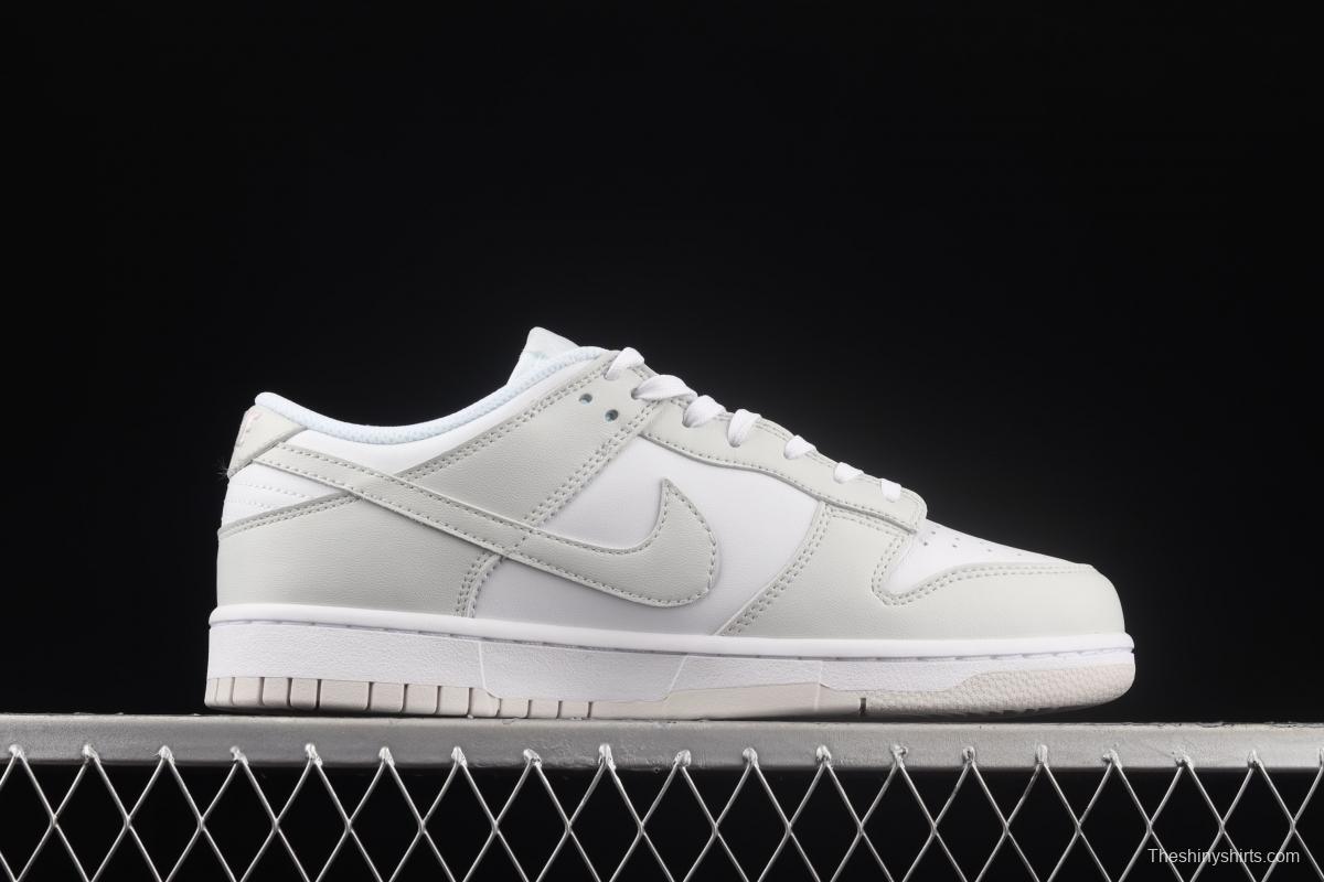 NIKE SB DUNK Low dunk series white light gray color matching low-side leisure sports skateboard shoes DD1503-103