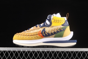 Jean Paul Gaultier x Sacai x NIKE VaporWaffle Sesame tripartite cooperation classic waffle stitching running shoes DH9186-200