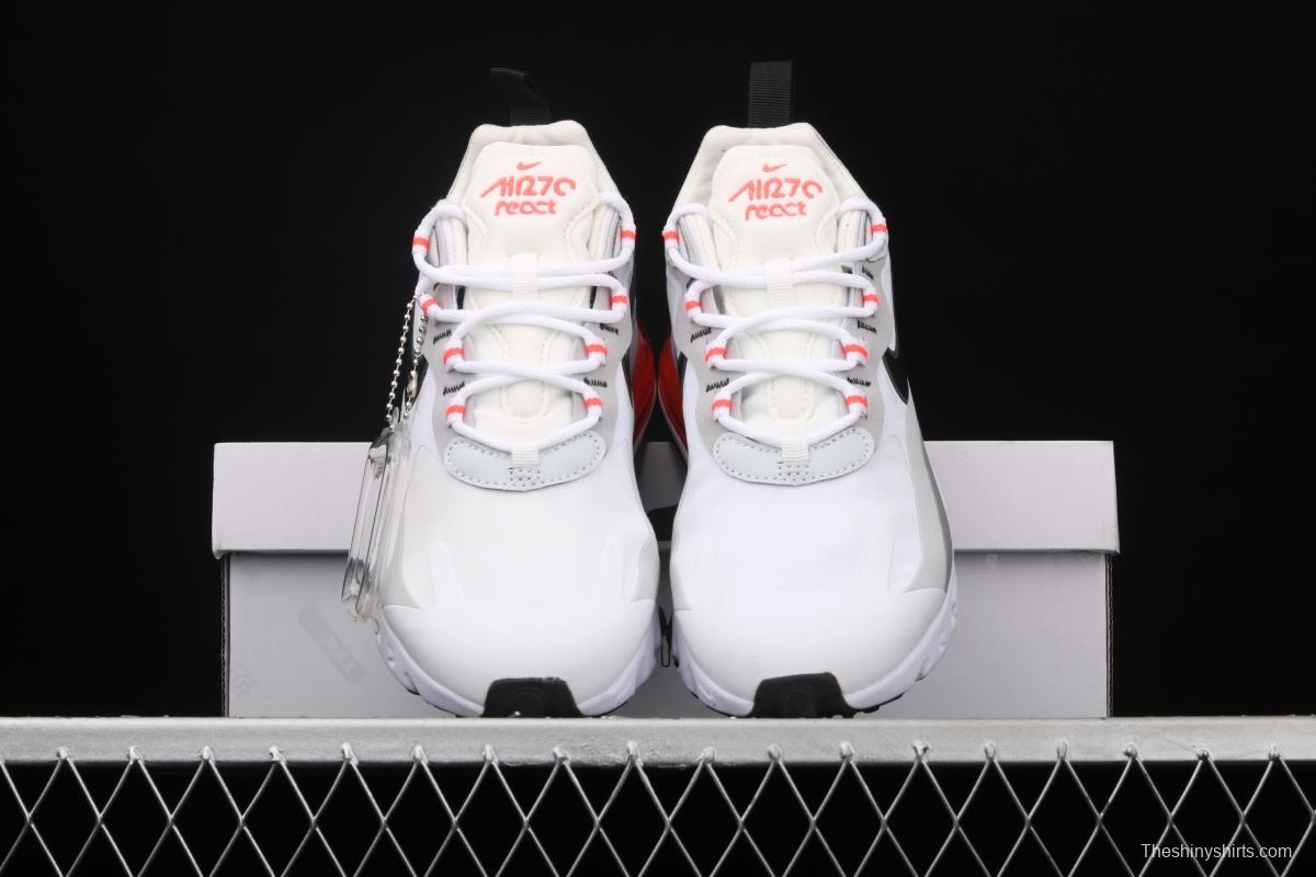 NIKE Air Max 270React new high-frequency mesh function half-palm air cushion running shoes CT1280-100