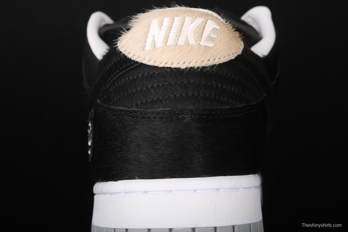 NIKE SB DUNK Low black horse hair joint name dunk series retro low-side leisure sports skateboard shoes CZ5127-001