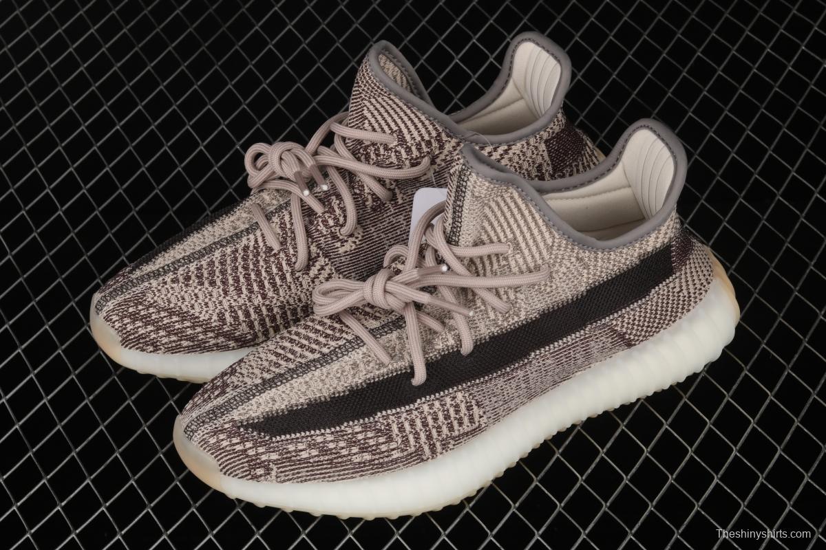 Adidas Yeezy Boost Basf 350 V2 Cinder FZ1267 Darth Coconut 350 second generation hollowed-out side coal ash permeable taillight BASF Boost original