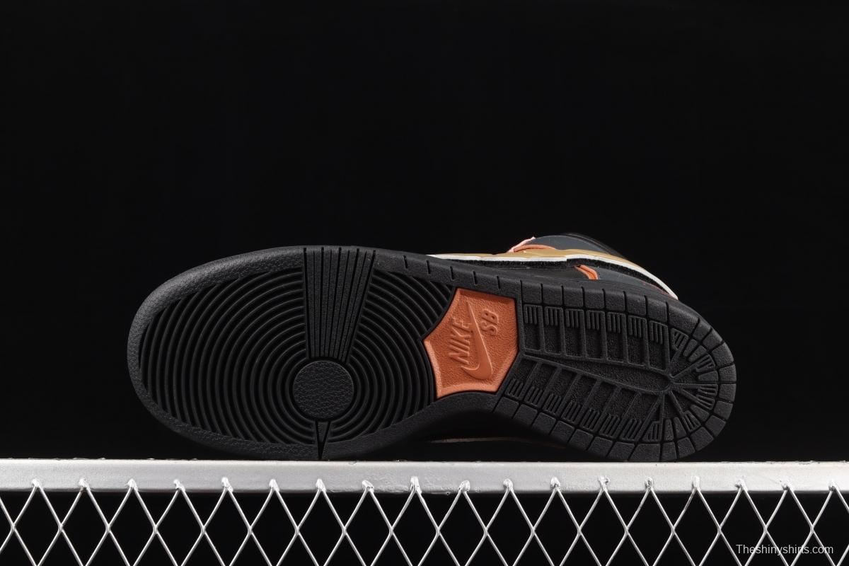NIKE SB DUNK High Gundam joint style SB buckle rebound fashion casual board shoes DH7717-400