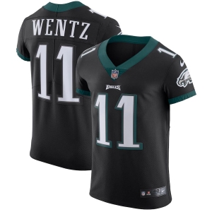 Men's Carson Wentz Black Vapor Untouchable Player Elite Team Jersey