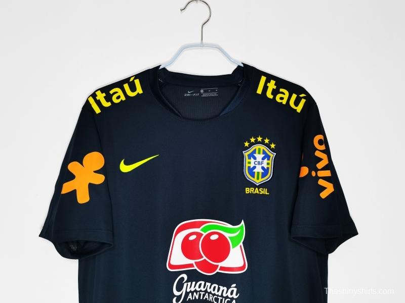 Retro 2020  Brazil Dark Green Home Soccer Jersey