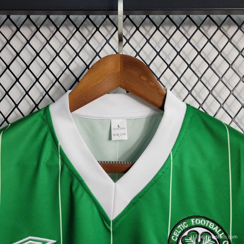 Retro 1984/86 Celtics 2 Away Game Soccer Jersey