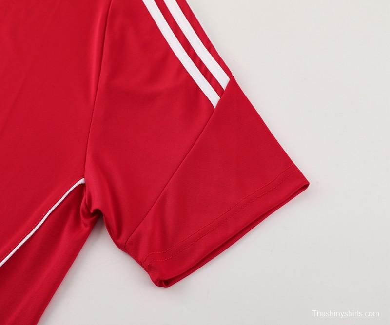 2024 Adidas Red Short Sleeve Jersey+Shorts