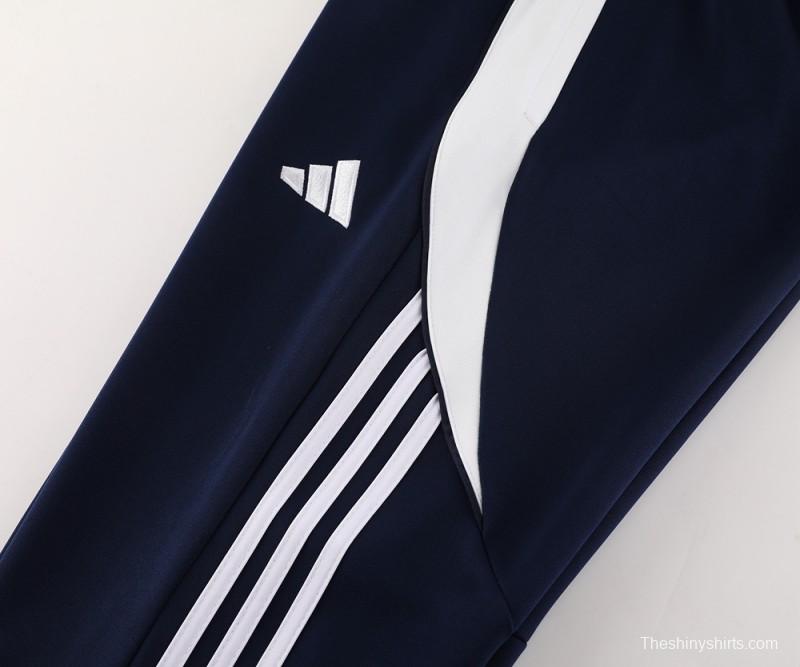 2024 Adidas Navy/White Full Zipper Jacket+Pants