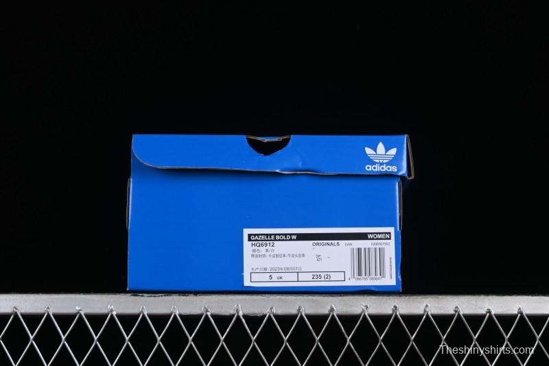 Adidas Originals Gazelle Bold HQ6912 Low-Top Sneakers with Thick Sole for Casual Wear Anti-Slip and Durable - HQ6912