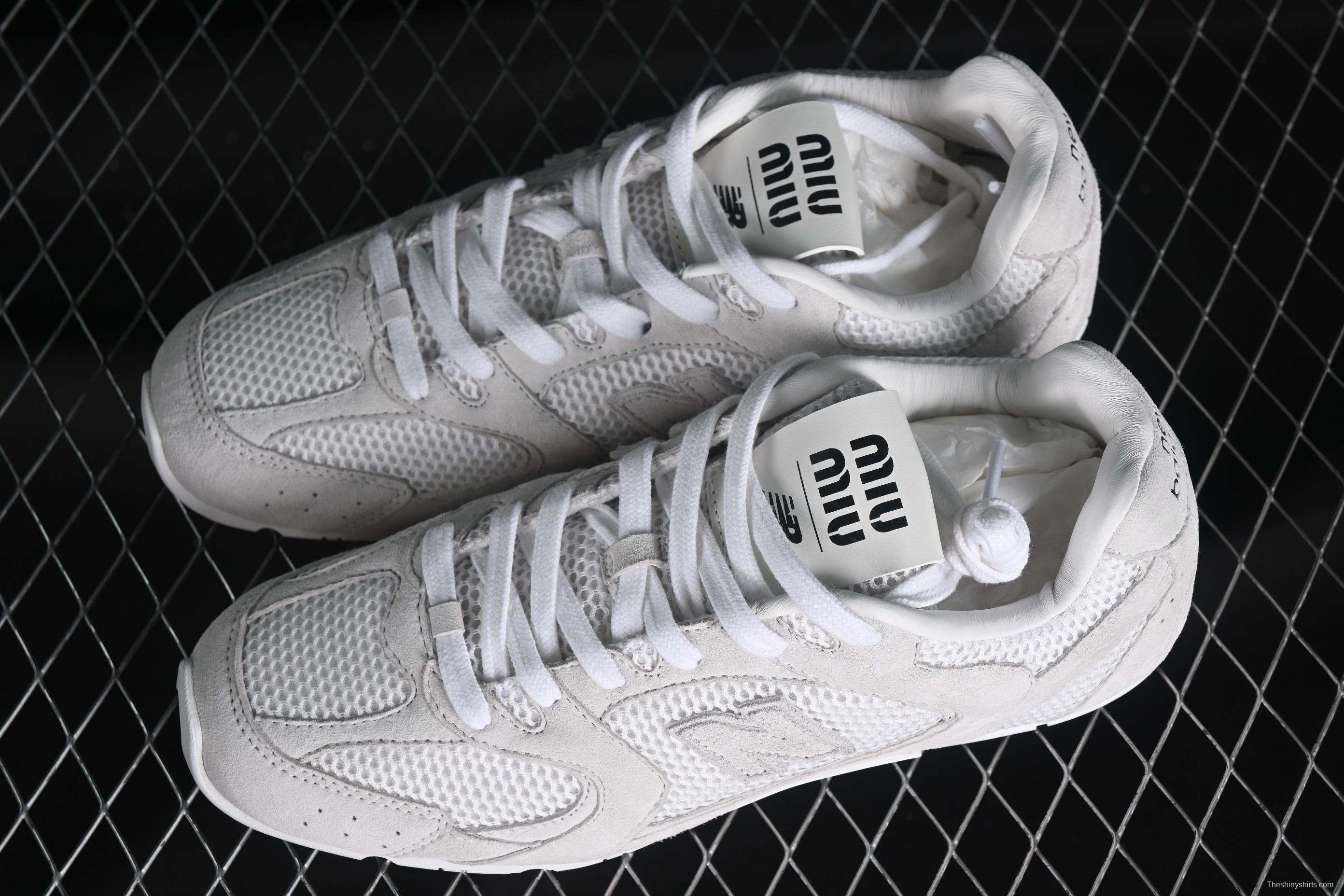 MiuMiu x New Balance 530 Series Low-Top Classic Retro Casual Running Shoes - 55655 White