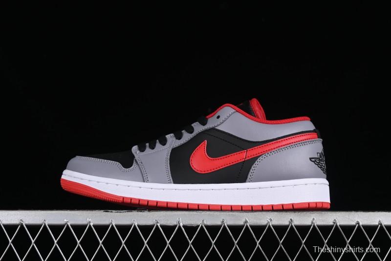 Nike Air Jordan 1 Low AJ1 Cement Grey Low-Top Casual Sneakers - 553558-060