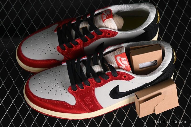 Nike Trophy Room x Jordan 1 Low OG "Away" Casual Sneakers - FN0432-100