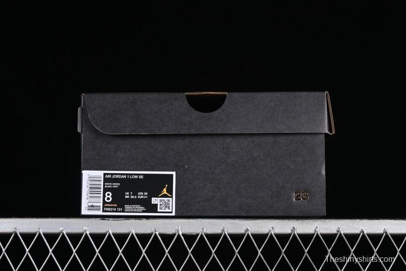 Nike Air Jordan 1 Low AJ1 Apple White Green Low-Top Lifestyle Basketball Shoes - FN5214-131