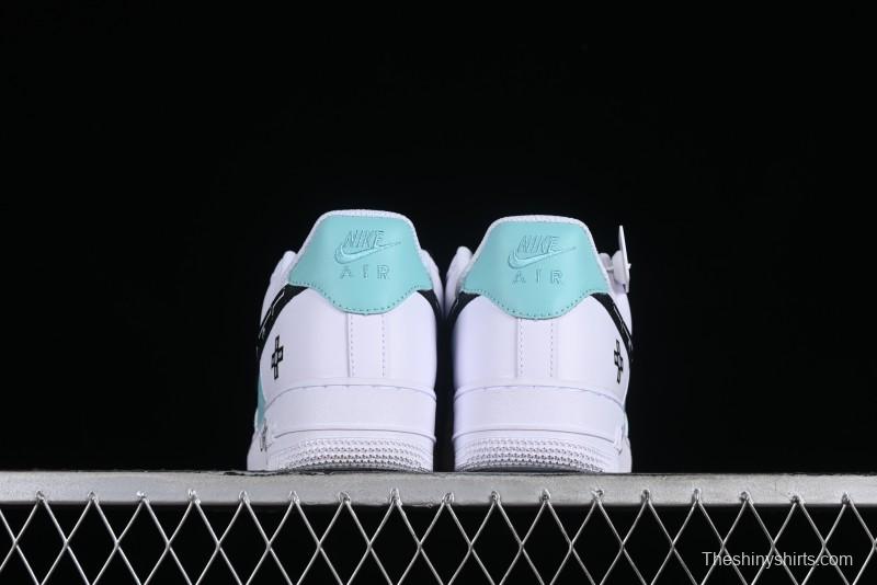 Nike Air Force 1 '07 Low PS5 Gaming Theme Ice Green Casual Sneakers - CW2288-114