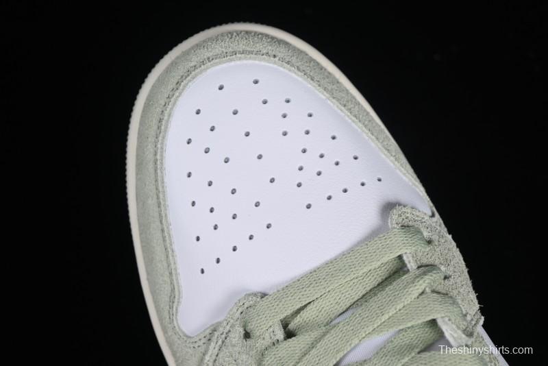 Nike Air Jordan 1 Low AJ1 Apple White Green Low-Top Lifestyle Basketball Shoes - FN5214-131