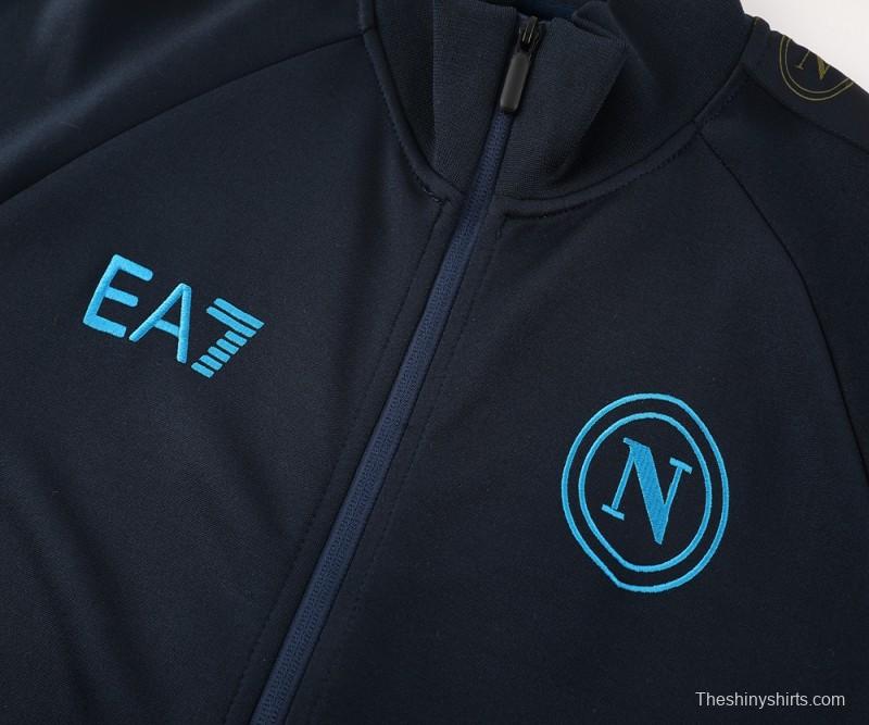 24/25 Napoli Navy Full Zipper Jacket +Long Pants