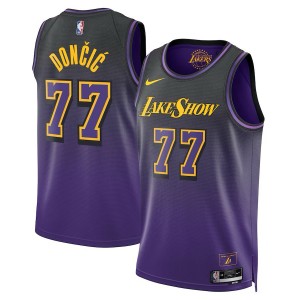 2025 NBA Los Angeles Lakers Purple/Black Luka Doncic Jersey