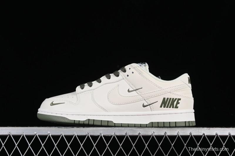Nike SB Dunk Low Collaboration Triple Swoosh Military Green Colorway Low-Top Casual Skateboarding Shoes - NK5639-323