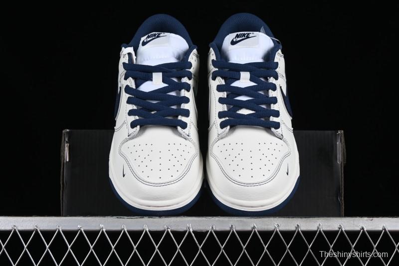 Nike Supreme x SB Dunk Low Collaboration Dark Blue Colorway Low-Top Casual Skate Shoes - RM2308-238
