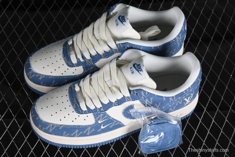 Nike Air Force 1 '07 Low LV Collaboration - Denim Double Swoosh Low-Top Casual Sneakers - HD1968-028