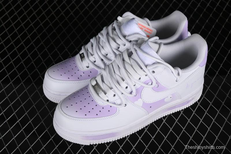 Nike Air Force 1 '07 Low Custom Spray Painting Romantic Message Low-Top Casual Sneakers - ZH0316-028