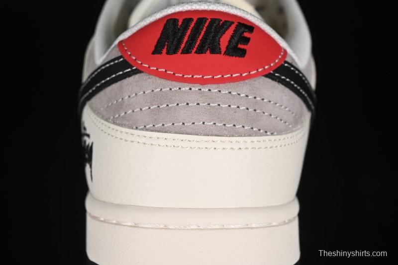 Nike SB Dunk Low Stussy Anniversary Edition Customized Low-Top Casual Skate Shoes - SJ1089-001