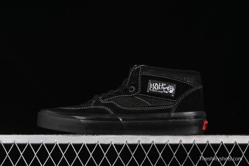 Vans Half Cab 33 DX Black Knight Anaheim Classic Retro Skate Shoes - VN0A5KX6BKA