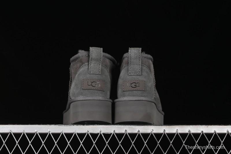 UGG Classic Ultra Mini Platform 3CM Wool Blend Mini Short Boots - 1135092