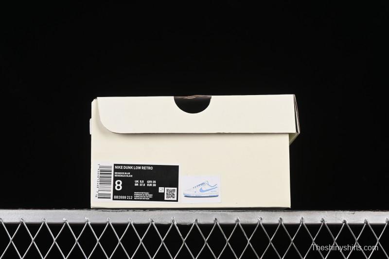 Nike SB Dunk Low UN Collaboration - Sky Blue Anniversary High-End Custom Low-Top Casual Skate Shoes - BB2699-212