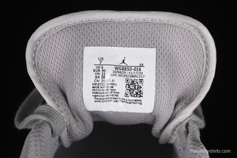 Nike Air Jordan 1 Low Stussy Collaboration - Light Green Elegant Grey Retro Basketball Shoes - WG8850-016