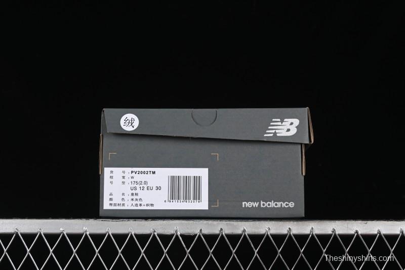 New Balance 2002R Series Hook and Loop Kids Shoes with Fleece Lining - PV2002TM