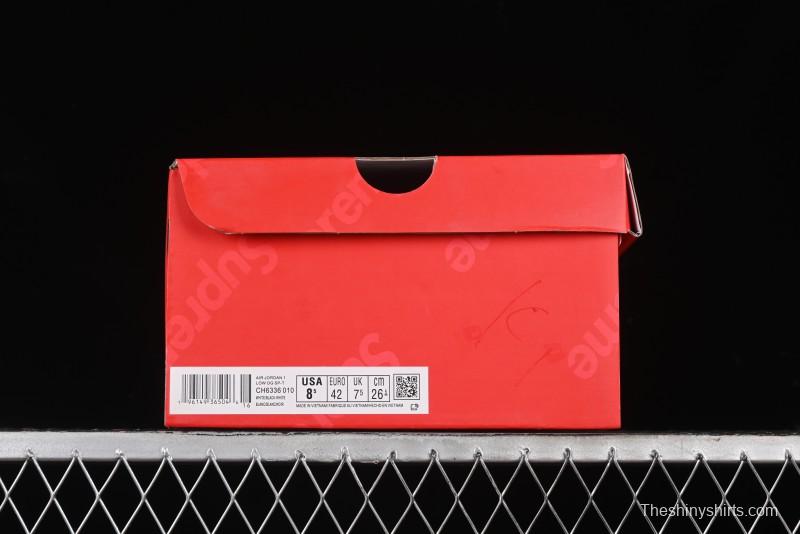 Nike Travis Scott x Fragment Design x Air Jordan 1 Low OG SP AJ1 Supreme Collaboration - Tie-Dye Blue Low-Top Casual Sneakers - CH6336-010