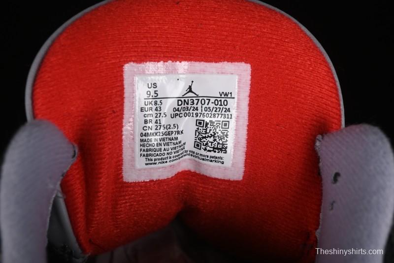 Nike Air Jordan 3 Retro Black Cement Sneakers with Visible Air Cushion - DN3707-010