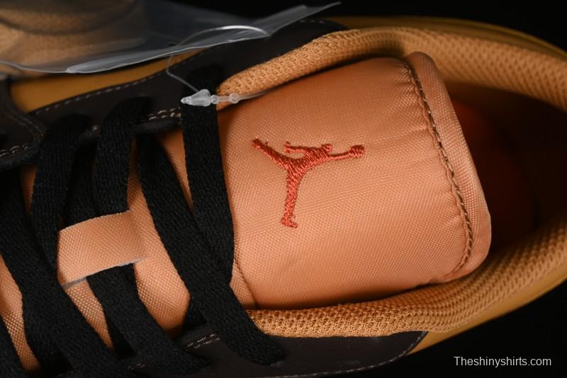 Nike Air Jordan 1 Low Flax/Baroque Brown Casual Basketball Shoes - HQ3603-201