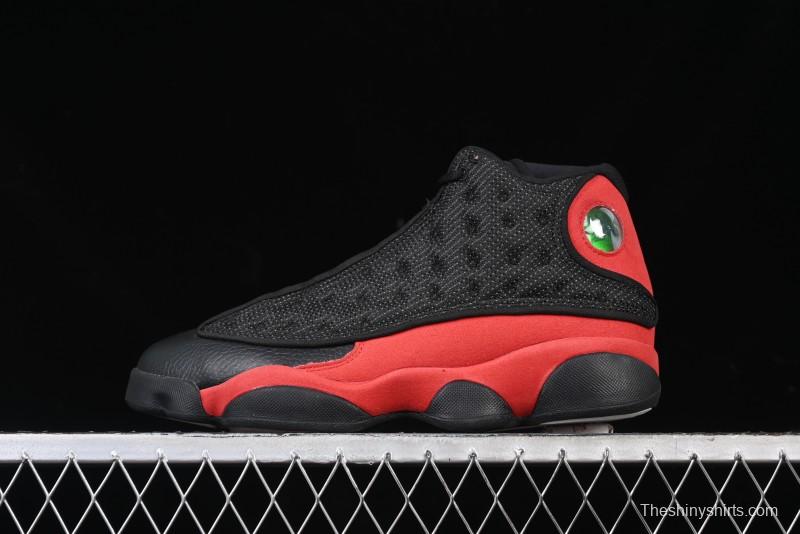 Nike Air Jordan 13 Retro Basketball Shoes with Original 3D Holographic Cat Eye and Carbon Fiber - 414571-004