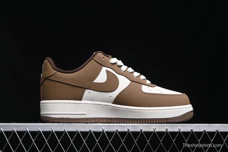 Nike Air Force 1 '07 Low Bape Collaboration - Brown Violent Bear Casual Sneakers - DF0188-013