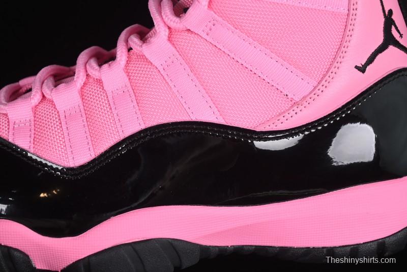 Nike Air Jordan 11 Retro High Top Basketball Shoes in Black Pink - CT8012-500