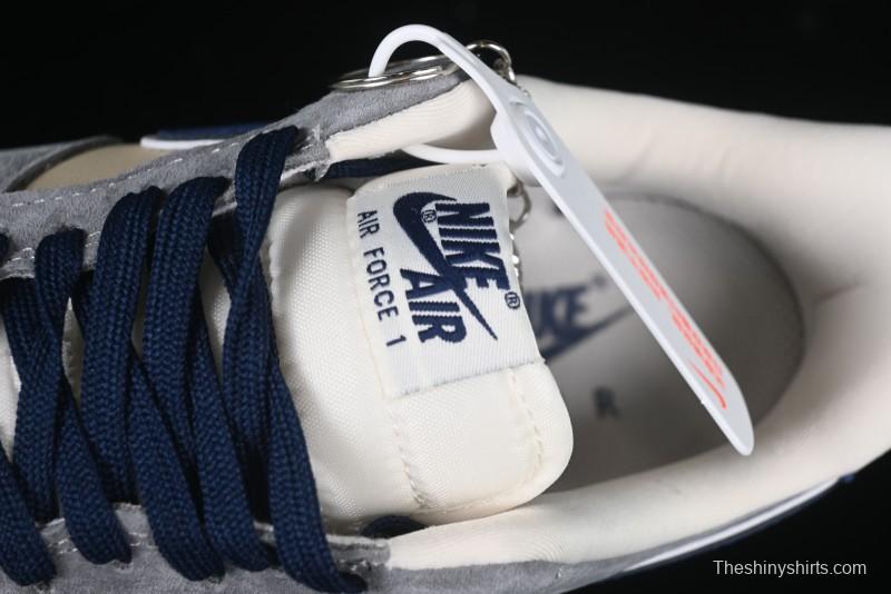 Nike Air Force 1 '07 Low Volon Bear Collaboration Blue Swoosh Casual Sneakers - KK1988-045