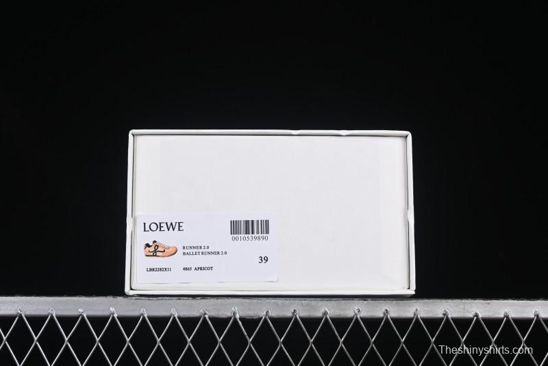 Loewe Ballet Runner 2.0 Sneakers Retro Style Lightweight Training Shoes - Apricor