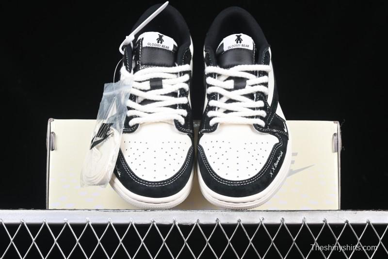 Nike Travis Scott x Fragment Design x Air Jordan 1 Low OG SP AJ1 Collaboration Sneakers - SJ2086-138