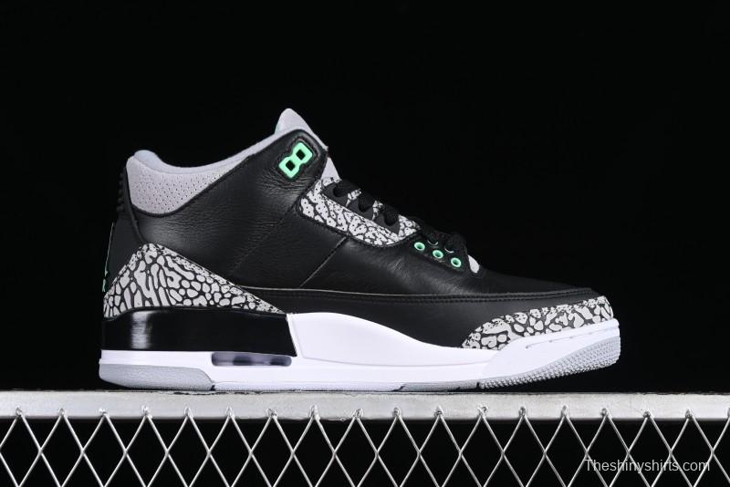 Nike Air Jordan 3 Retro Sneakers Green Glow - CT8532-031