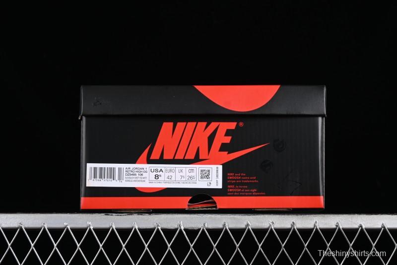 Nike Air Jordan 1 High OG "Black Toe Reimagined" Retro Basketball Shoes - DZ5485-106
