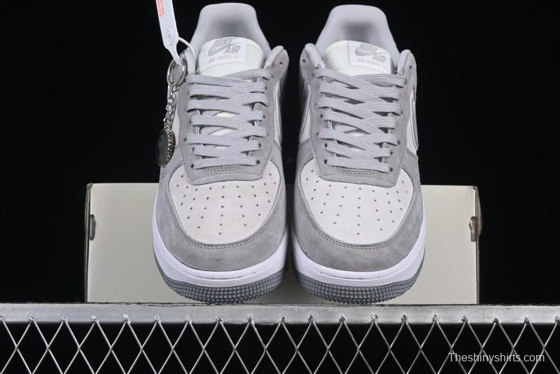 Nike Air Force 1 '07 Low Chrome Hearts Collaboration Silver Grey Low-Top Casual Sneakers - FZ0188-032