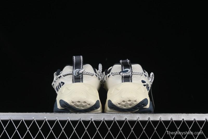 Fila Fusion Retro Mars Running Shoes with Lace-Up Design and Cushioned Sole - F12W432101FSH