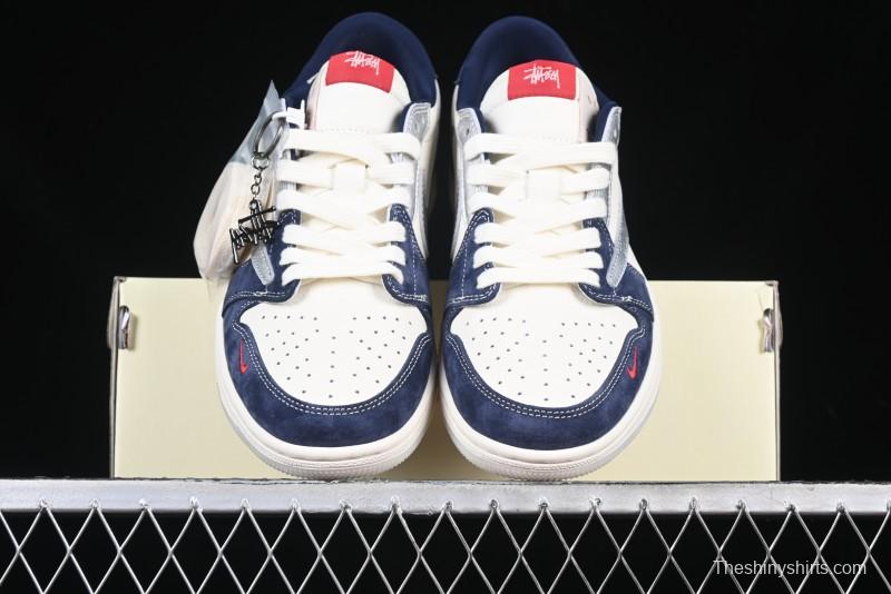 Nike Travis Scott x Fragment Design x Air Jordan 1 Low OG SP AJ1 Retro Sneakers - DM9288-008