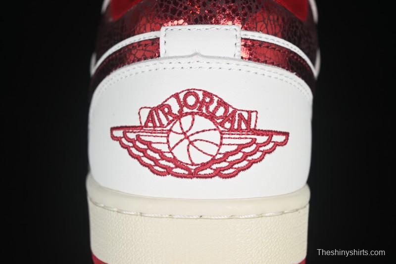 Nike Air Jordan 1 Low AJ1 White Red Low Top Casual Sneakers - HJ9338-106