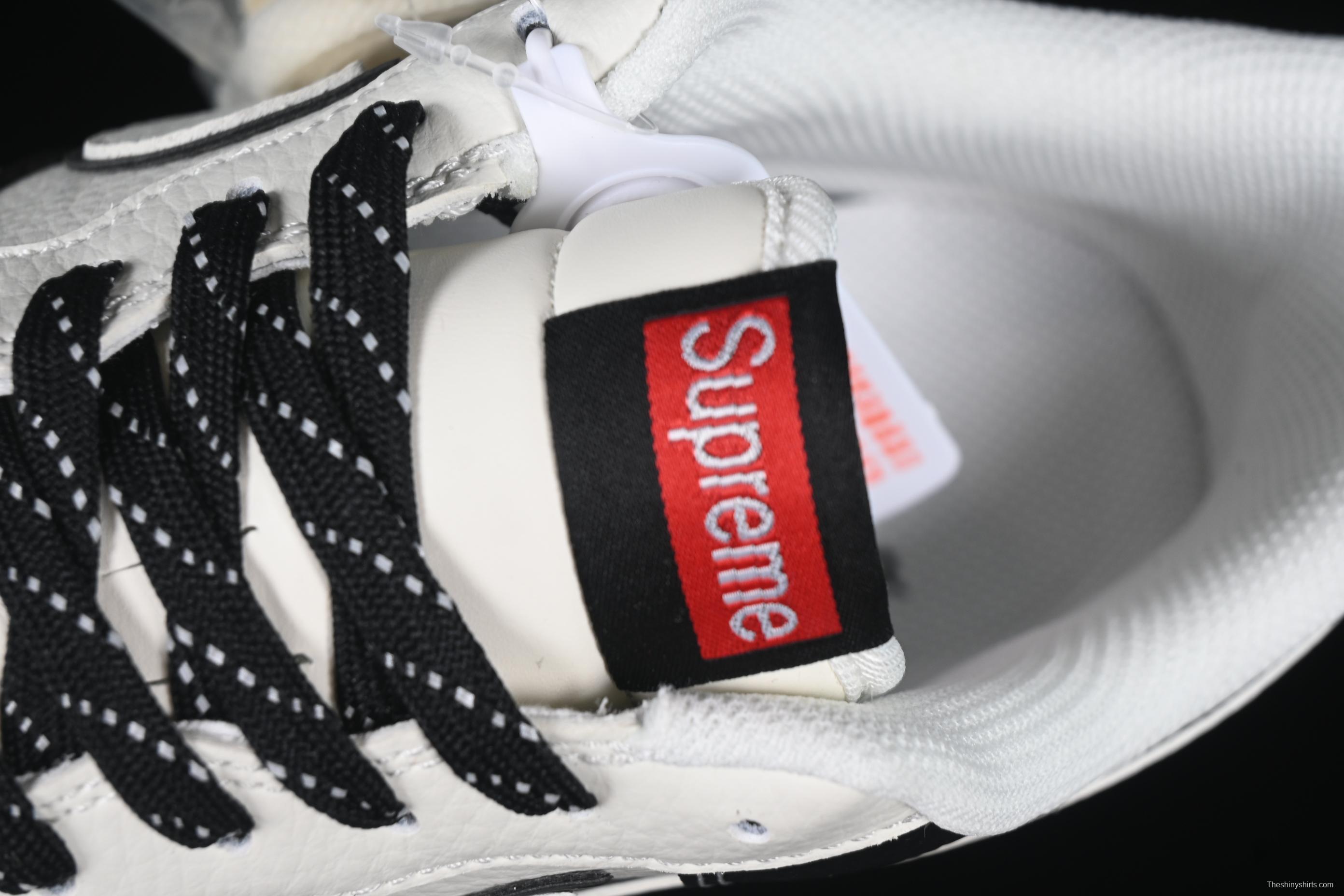 Nike Air Force 1 '07 Low Supreme Collaboration Two-Tone Red Swoosh Casual Sneakers - CS5288-004